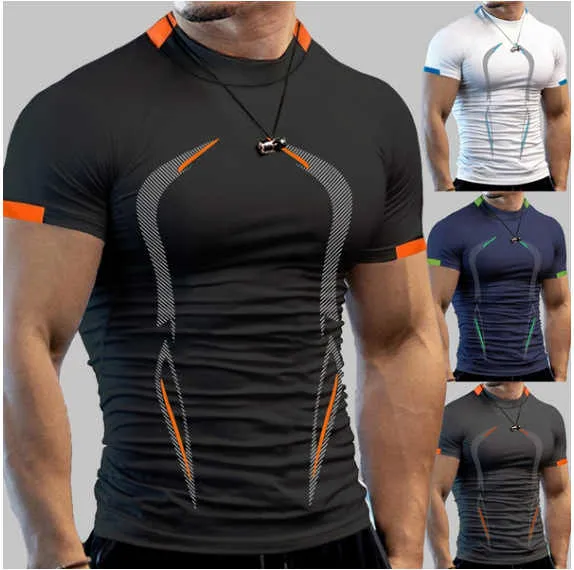 تي شيرت رياضي صيفي للرجال .. Summer Gym Sports T-shirt Men