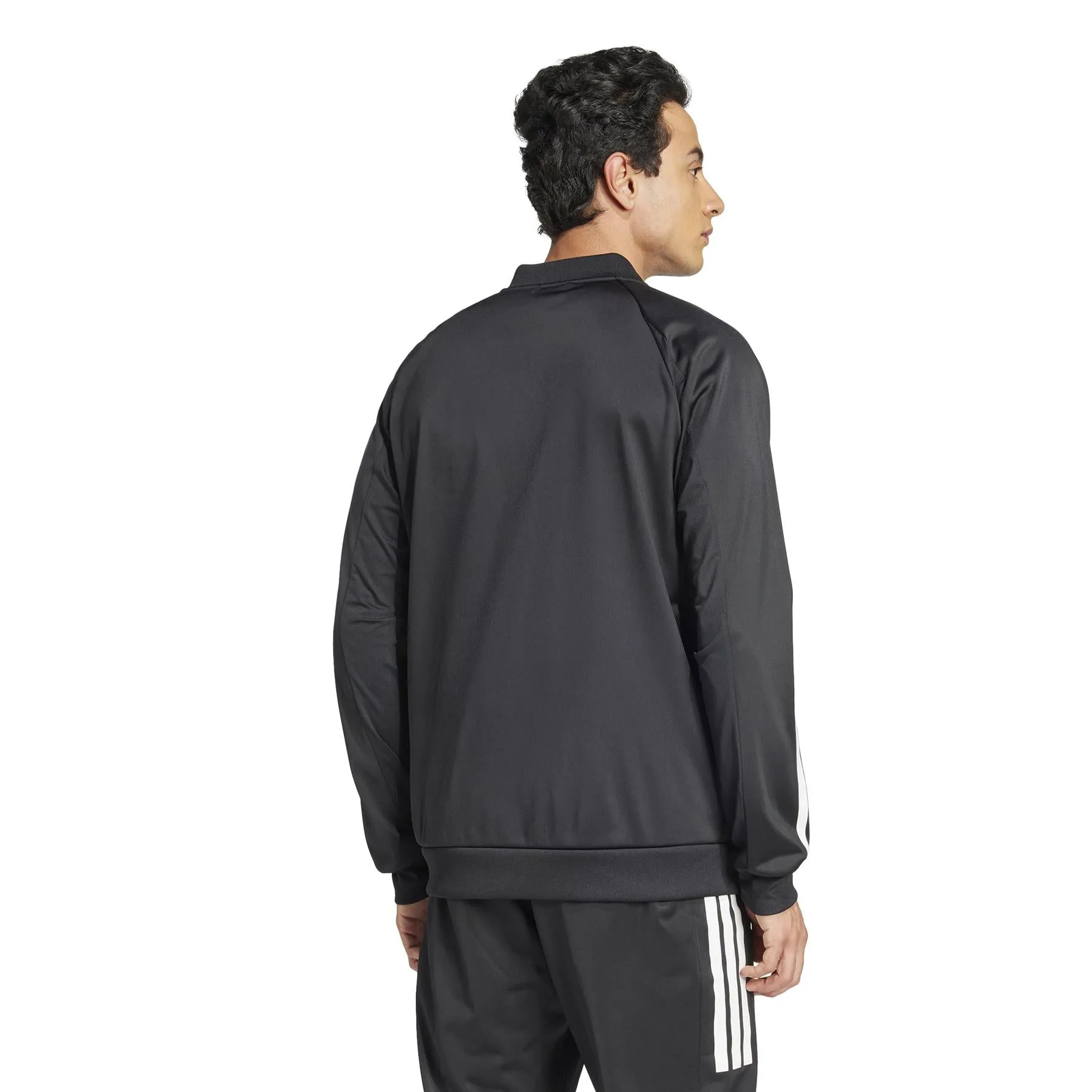 ADIDAS Mens 3 Stripe Knit Padel Jacket - Black