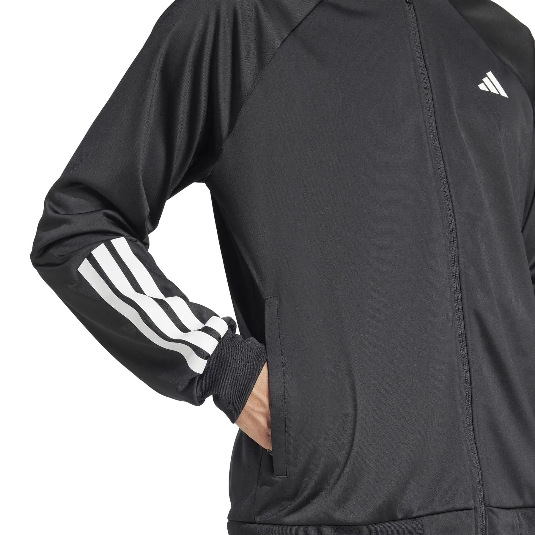ADIDAS Mens 3 Stripe Knit Padel Jacket - Black