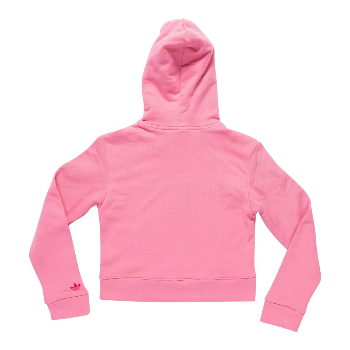 Adidas Originals Cropped Fringe Trefoil Badge Hoodie - Women's