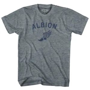 Albion Running Track Winged Foot-Youth Tri-Blend T-shirt