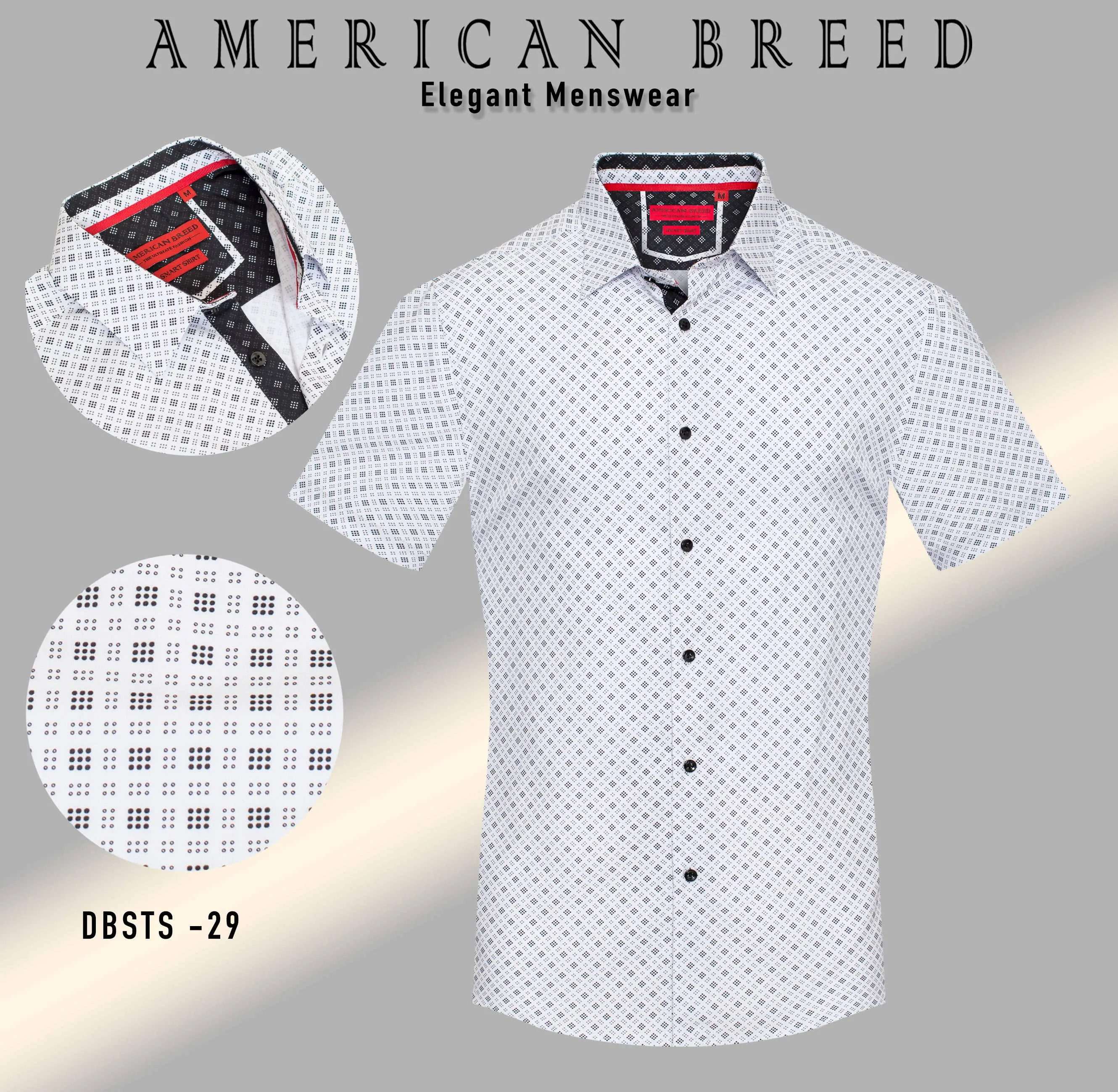 AMERICAN BREED SHORT SLEEVE BUTTON-DOWN SHIRT