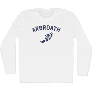 Arbroath Running Track Winged Foot Adult Cotton Long Sleeve T-shirt