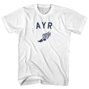 Ayr Running Track Winged Foot Womens Cotton Junior Cut T-Shirt