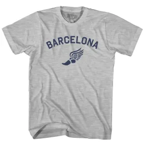 Barcelona Running Track Winged Foot Youth Cotton T-shirt