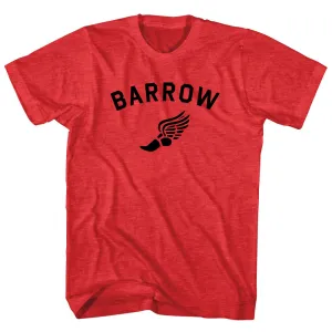 Barrow Running Track Winged Foot Adult Tri-Blend T-shirt