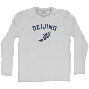 Beijing Running Track Winged Foot Adult Cotton Long Sleeve T-shirt