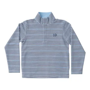 Big Dipper/Fishing Club Stripe Sporty Snap Pullover