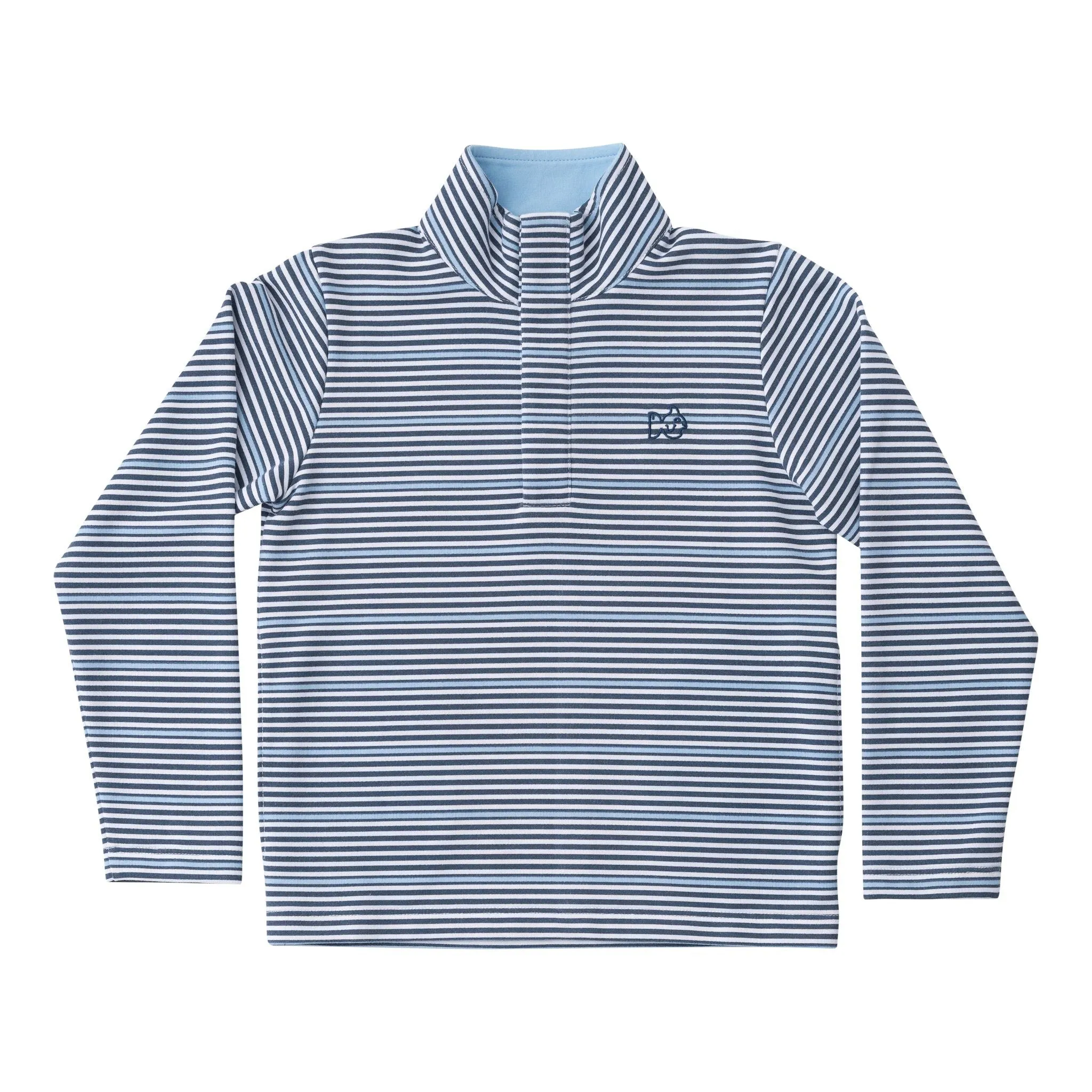 Big Dipper/Fishing Club Stripe Sporty Snap Pullover