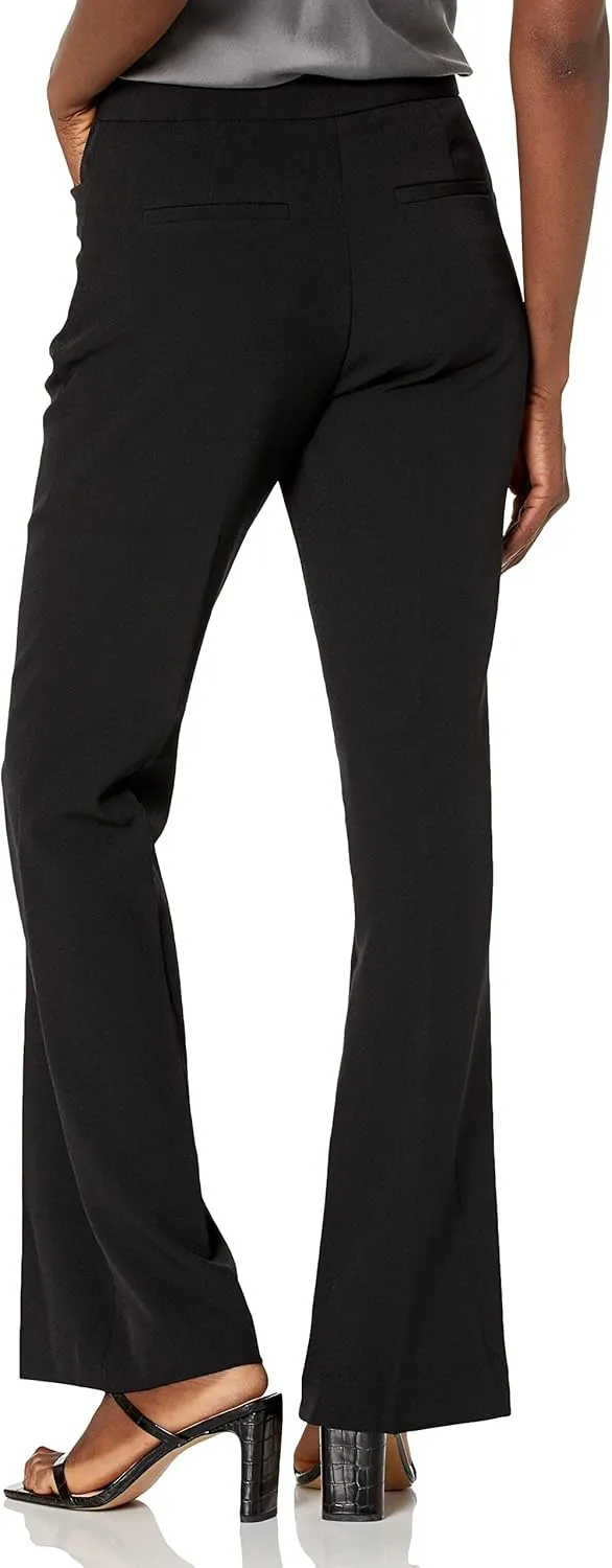 Calvin Klein Women's Work Wear Crepe High Waist Wide Leg Pants (Standard and Plus Size)