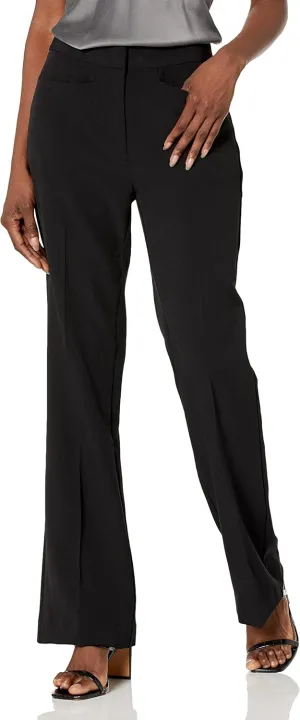 Calvin Klein Women's Work Wear Crepe High Waist Wide Leg Pants (Standard and Plus Size)