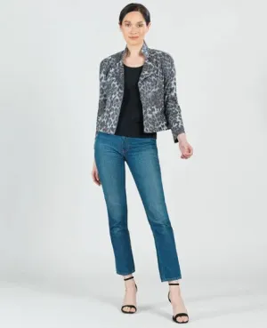 Cheetah Liquid Leather Jacket