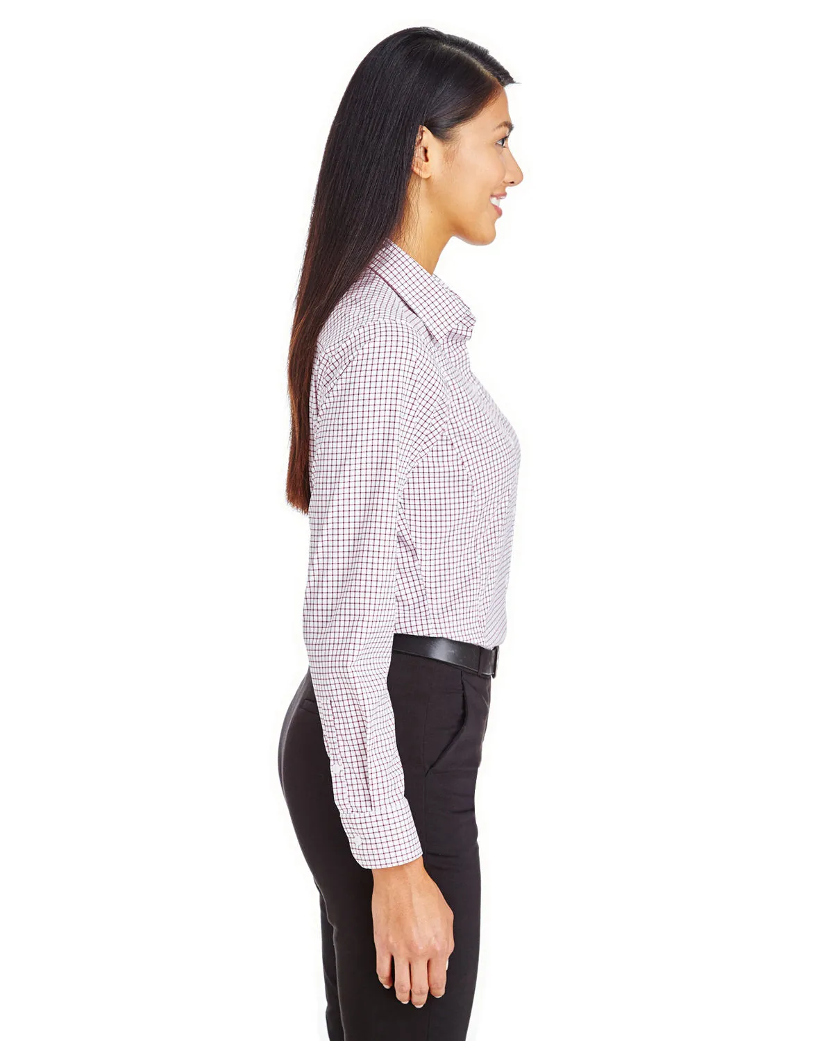 Devon & Jones DG540W CrownLux Performance Ladies' Micro Windowpane Shirt