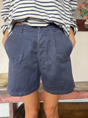 French Faded Workwear Shorts #3