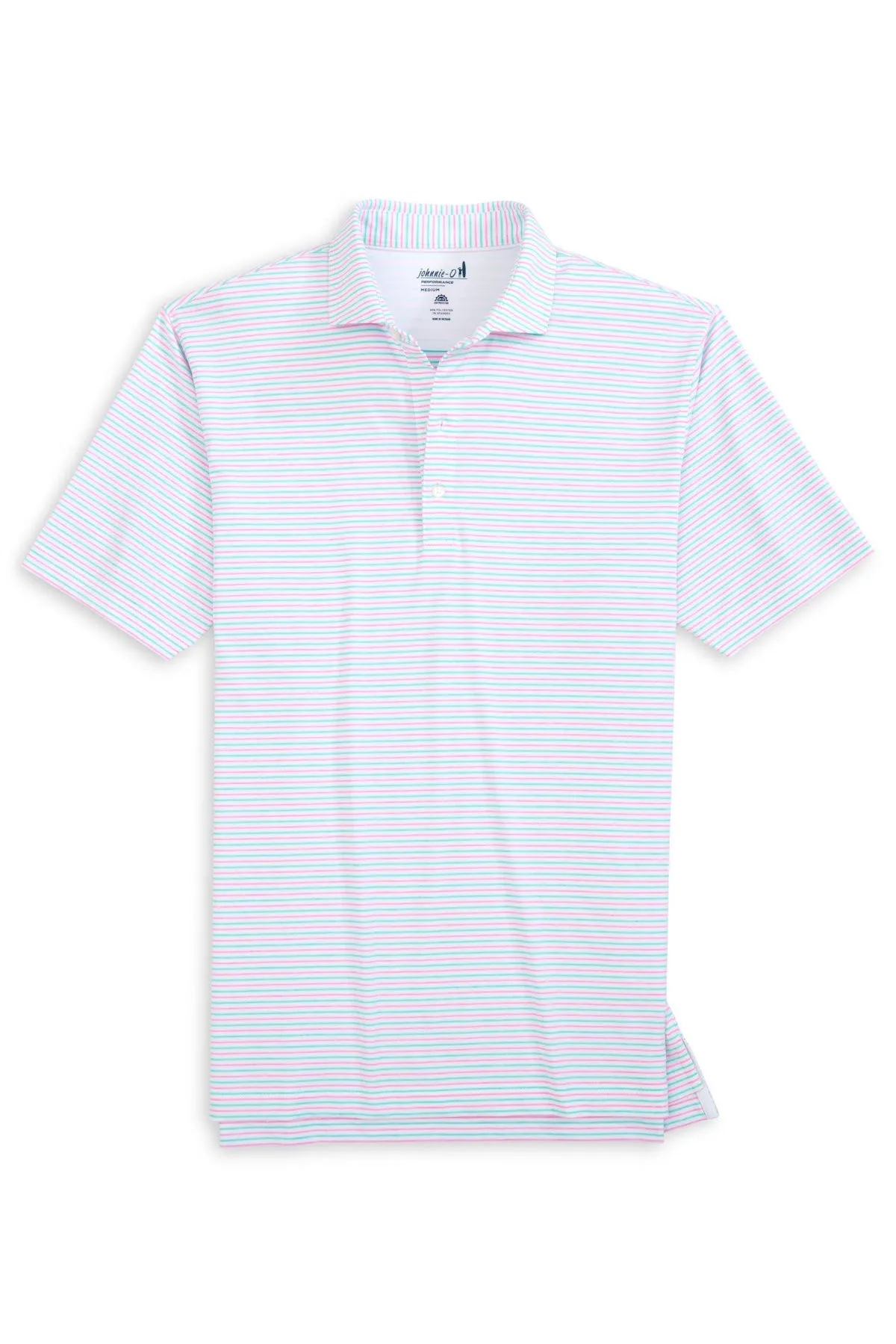 Johnnie-O Mens Vik Custom Polos, Porto Pink