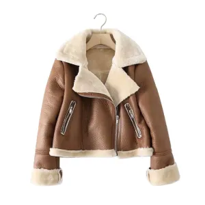 LEATHER BIKER JACKET