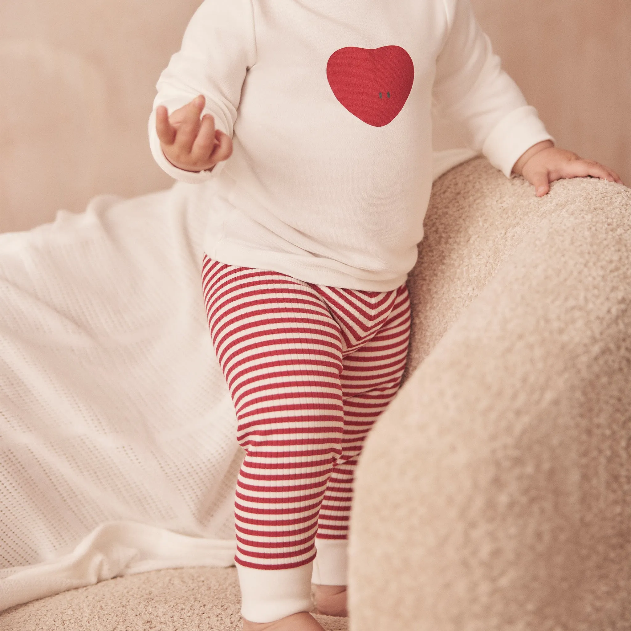 Love Heart & Stripe Pyjamas