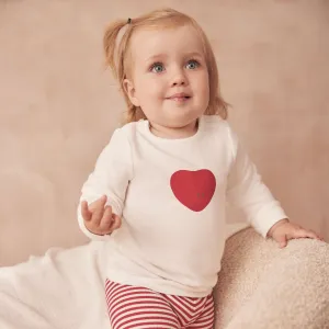 Love Heart & Stripe Pyjamas