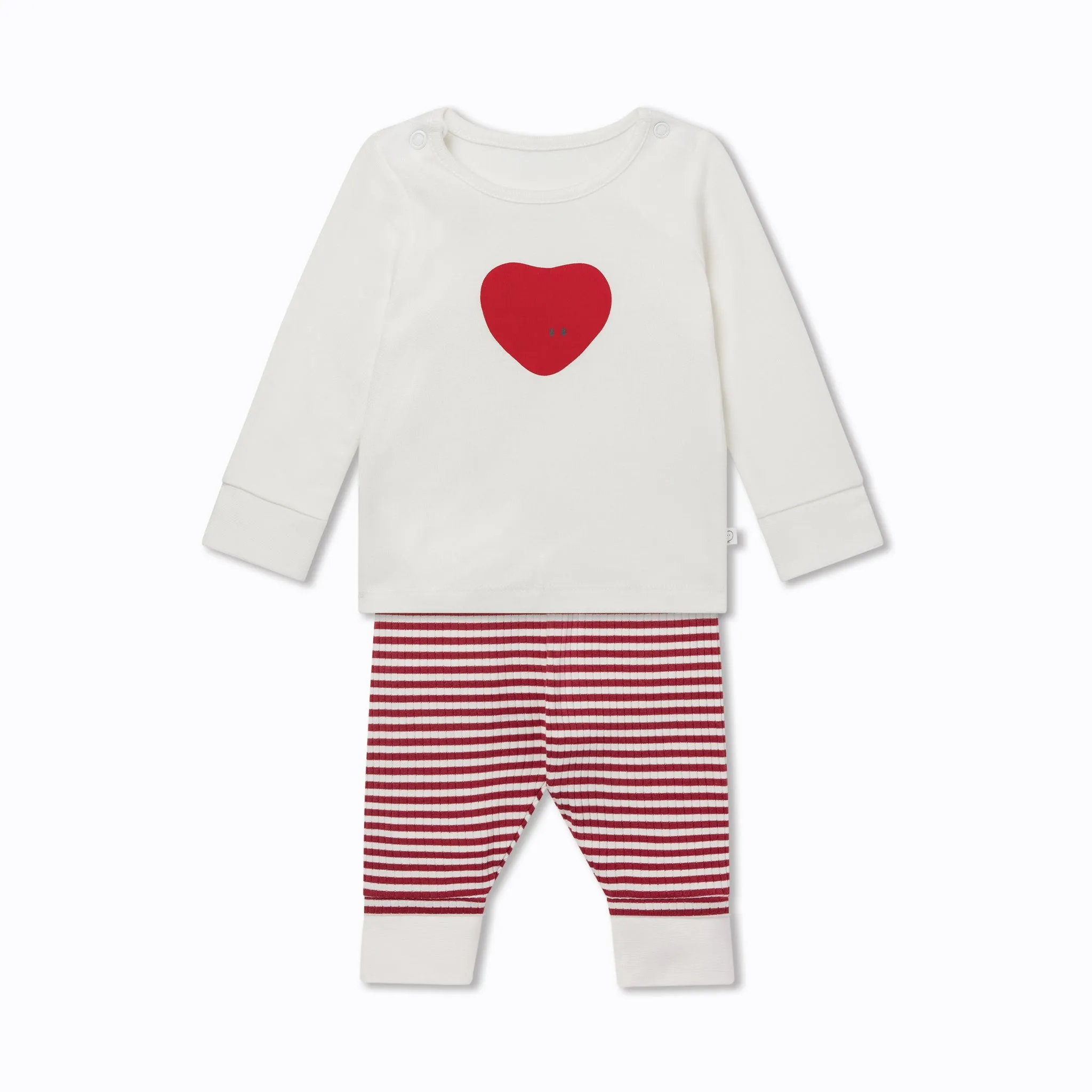 Love Heart & Stripe Pyjamas