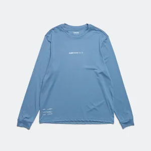 Mens Micromesh Performance Long Sleeve Tee - Skyline