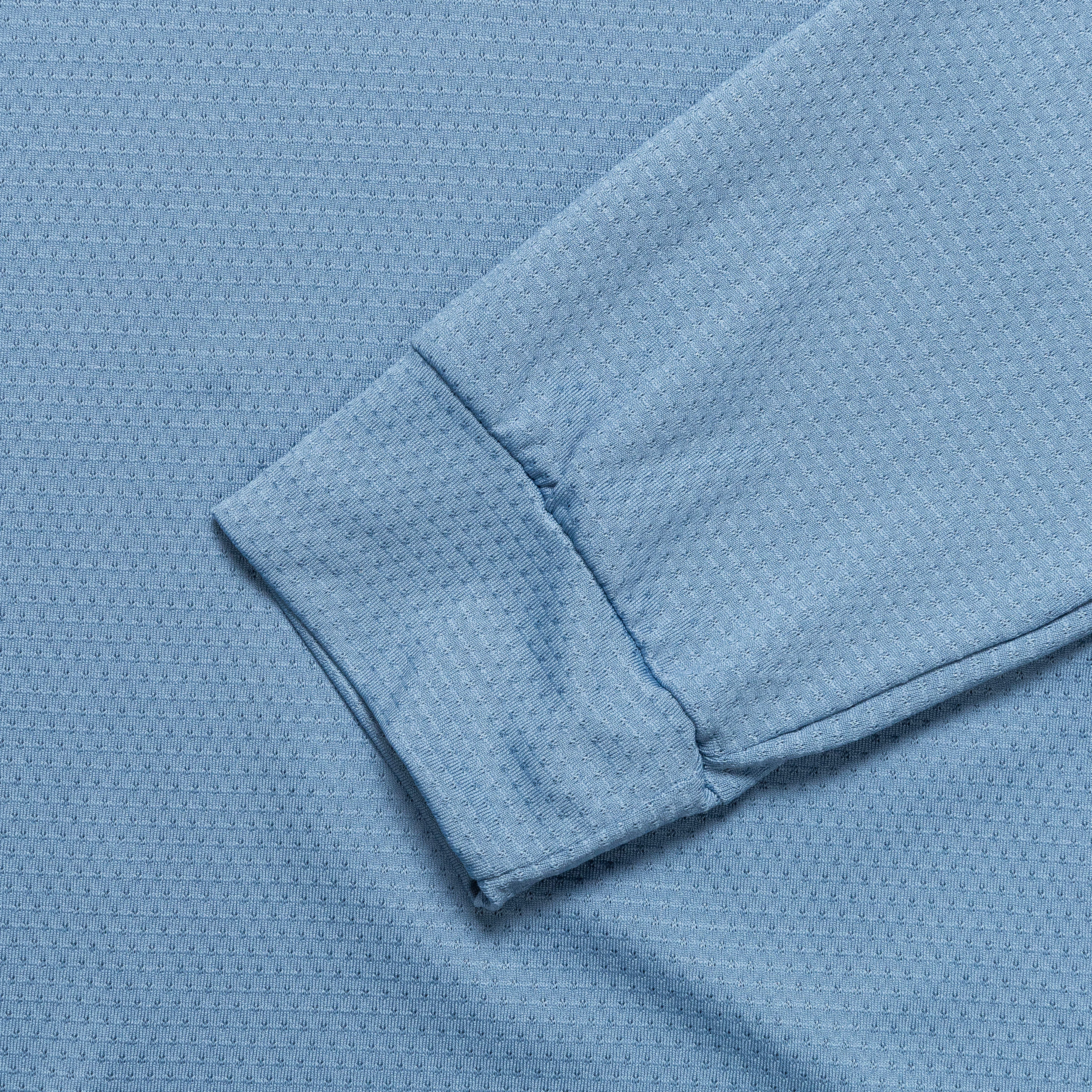 Mens Micromesh Performance Long Sleeve Tee - Skyline