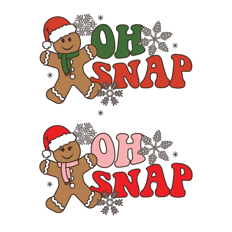 Oh Snap - Gingerbread Man - Comfort Colors Tee