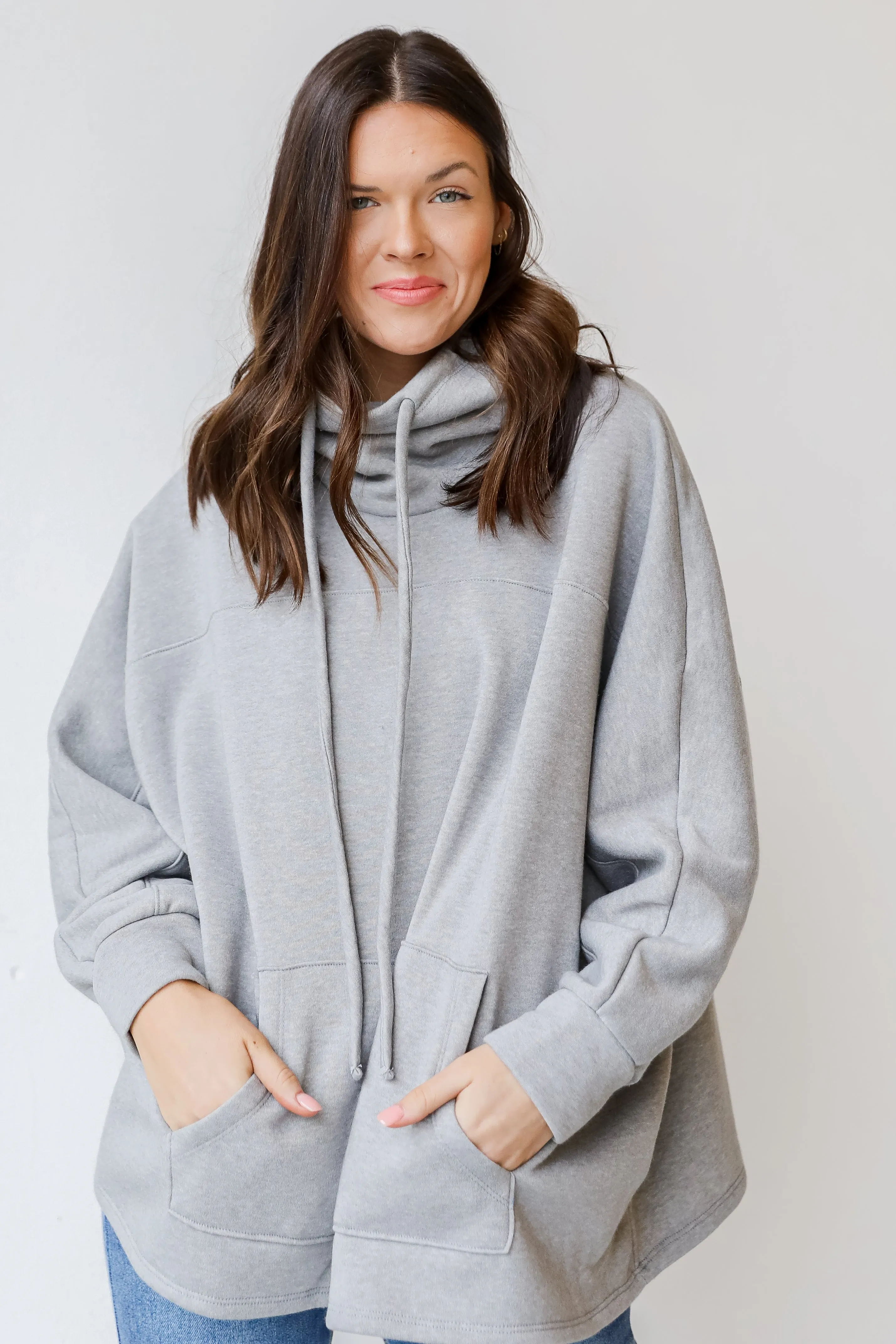Out Of Your League Cowl Neck Pullover