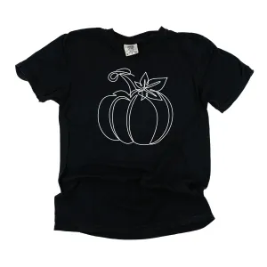 Outline Pumpkin - SHORT SLEEVE COMFORT COLORS TEE