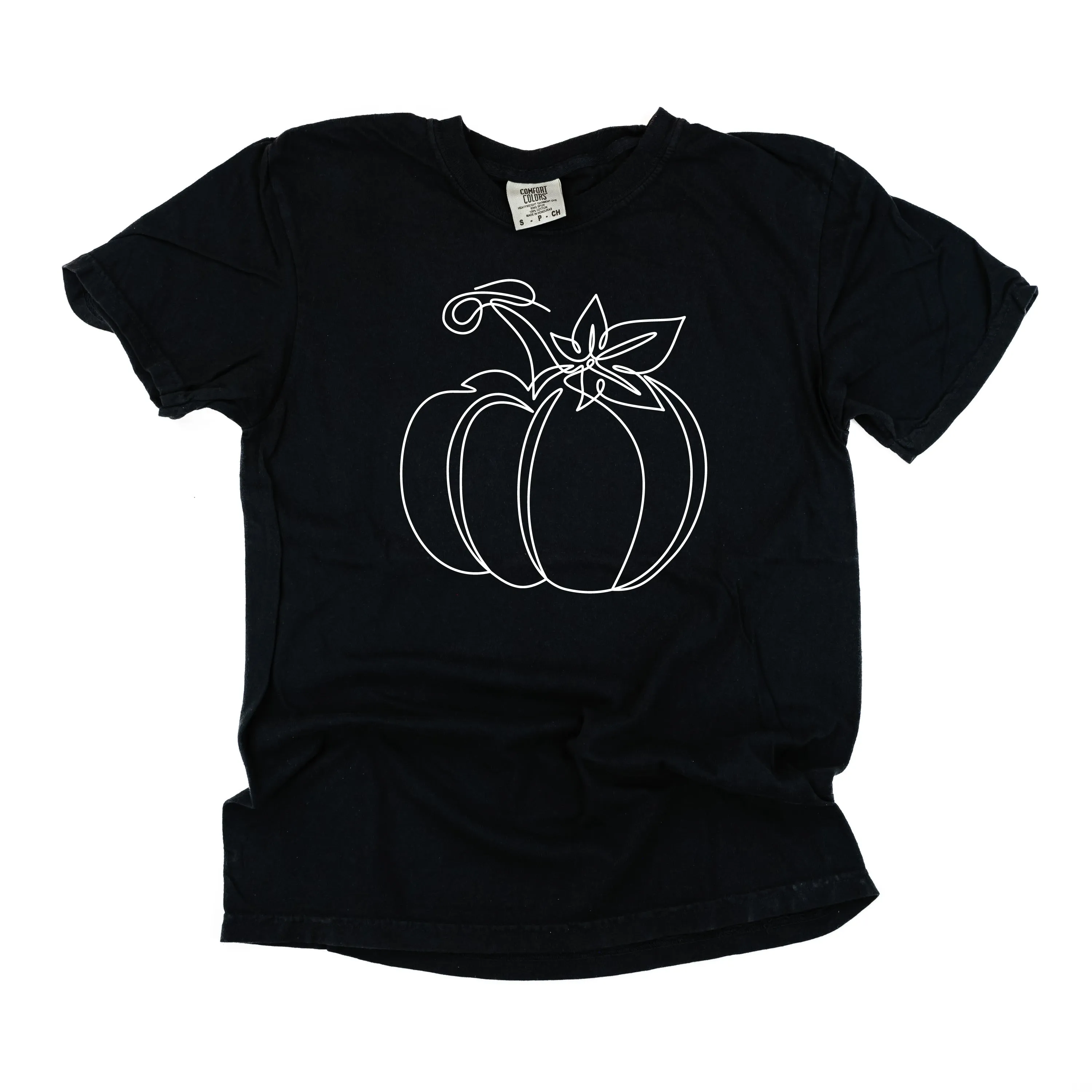 Outline Pumpkin - SHORT SLEEVE COMFORT COLORS TEE