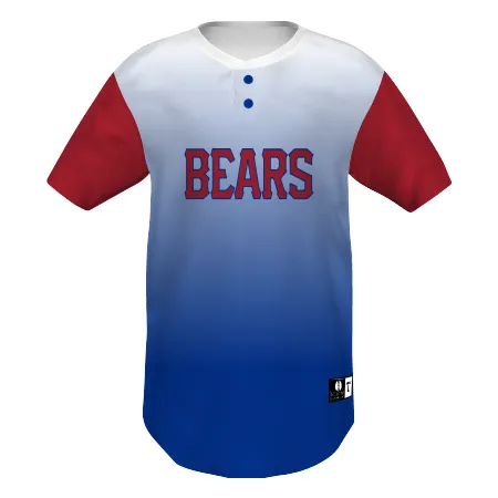 Russell Athletic Freestyle Sublimated Lightweight Two-Button Baseball Jersey