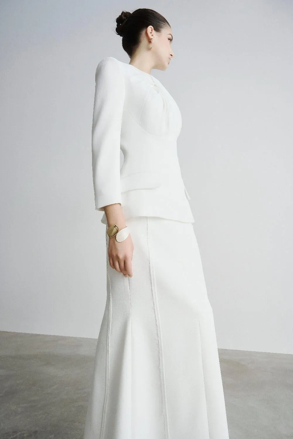 Selah Sheath Round Neck Polyester Top