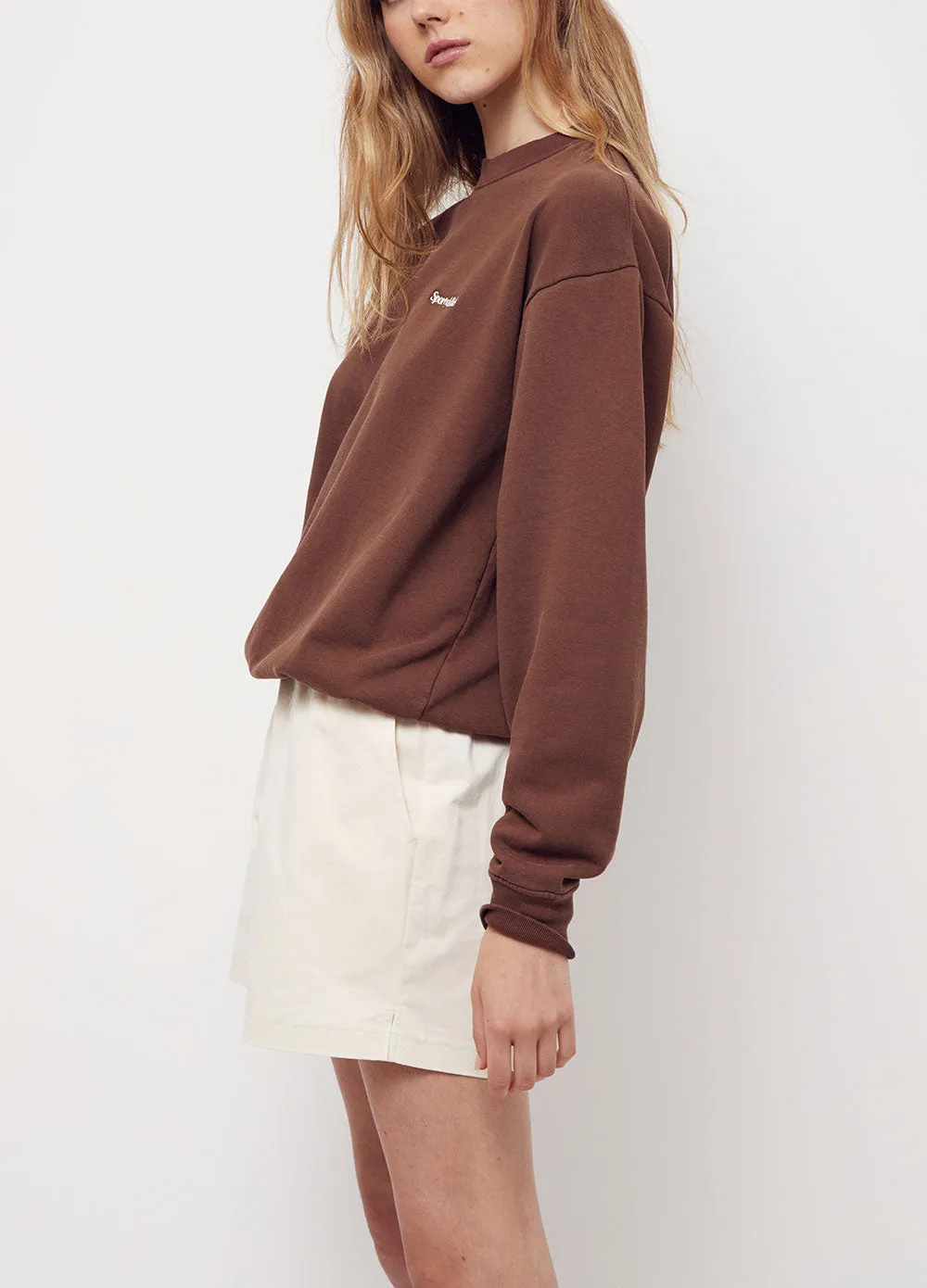 Serif Logo Crewneck Sweatshirt