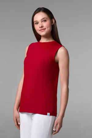 Women's LumaLeo High Neck Tank Top | Cherry