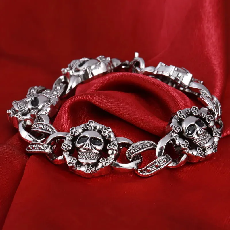ZOSHI New Arrival Men Stainless Steel Bracelet Bangle Punk Men Jewelry Accessories Male Leopard Wolf Charm Wristband Pulseira