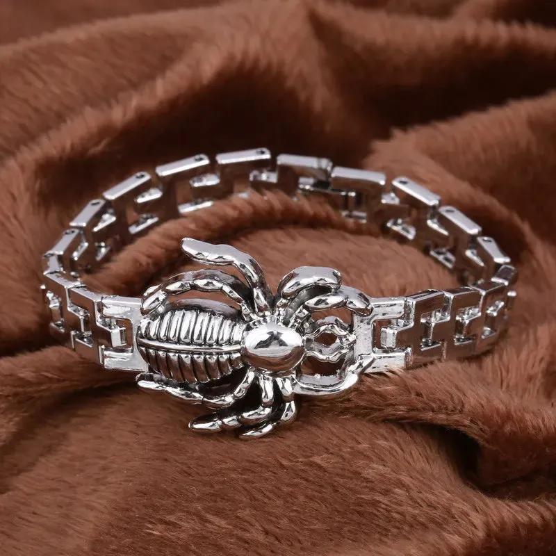 ZOSHI New Arrival Men Stainless Steel Bracelet Bangle Punk Men Jewelry Accessories Male Leopard Wolf Charm Wristband Pulseira