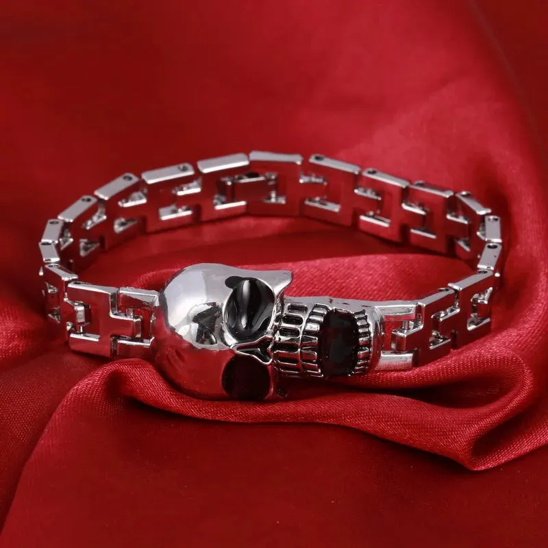 ZOSHI New Arrival Men Stainless Steel Bracelet Bangle Punk Men Jewelry Accessories Male Leopard Wolf Charm Wristband Pulseira