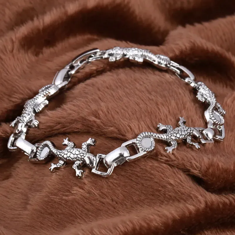 ZOSHI New Arrival Men Stainless Steel Bracelet Bangle Punk Men Jewelry Accessories Male Leopard Wolf Charm Wristband Pulseira