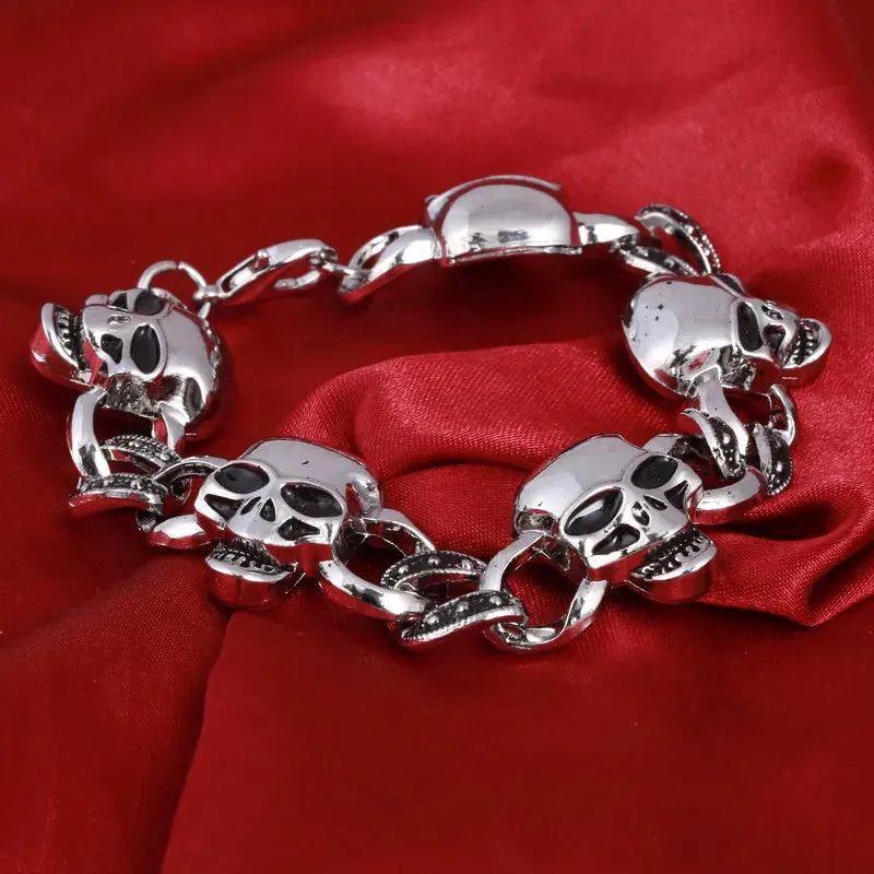ZOSHI New Arrival Men Stainless Steel Bracelet Bangle Punk Men Jewelry Accessories Male Leopard Wolf Charm Wristband Pulseira